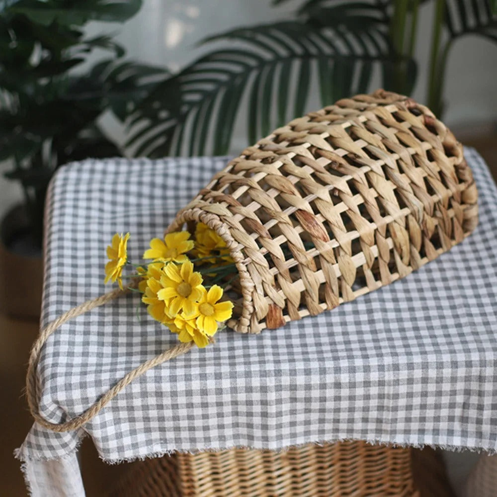 Natural Woven Wall Basket – Minimalist Eco Home Decor