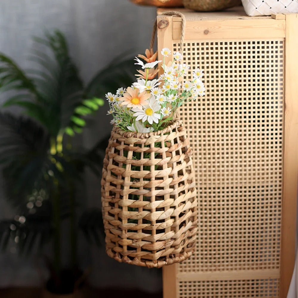 Natural Woven Wall Basket – Minimalist Eco Home Decor