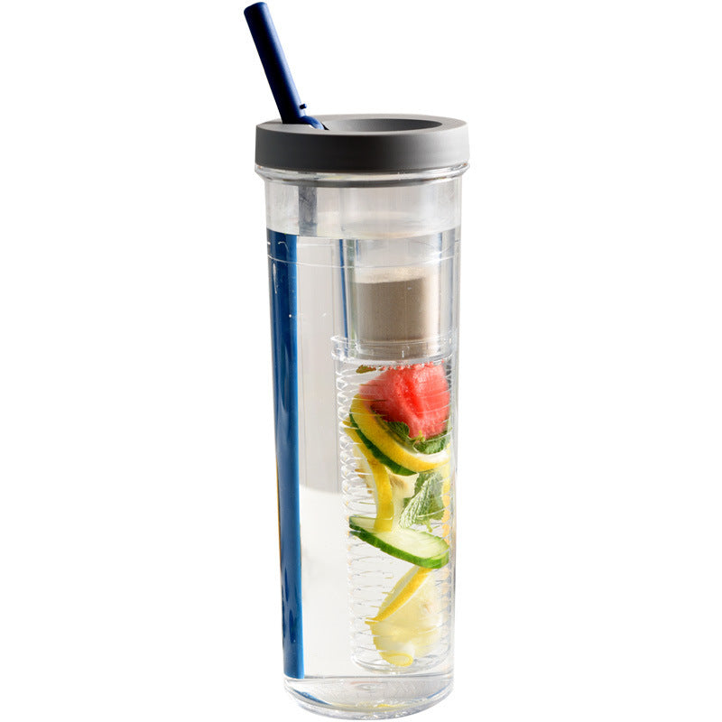 EcoGlass Fruit Infuser Bottle – Leak-Proof, BPA-Free Hydration Bottle (420–550ml)