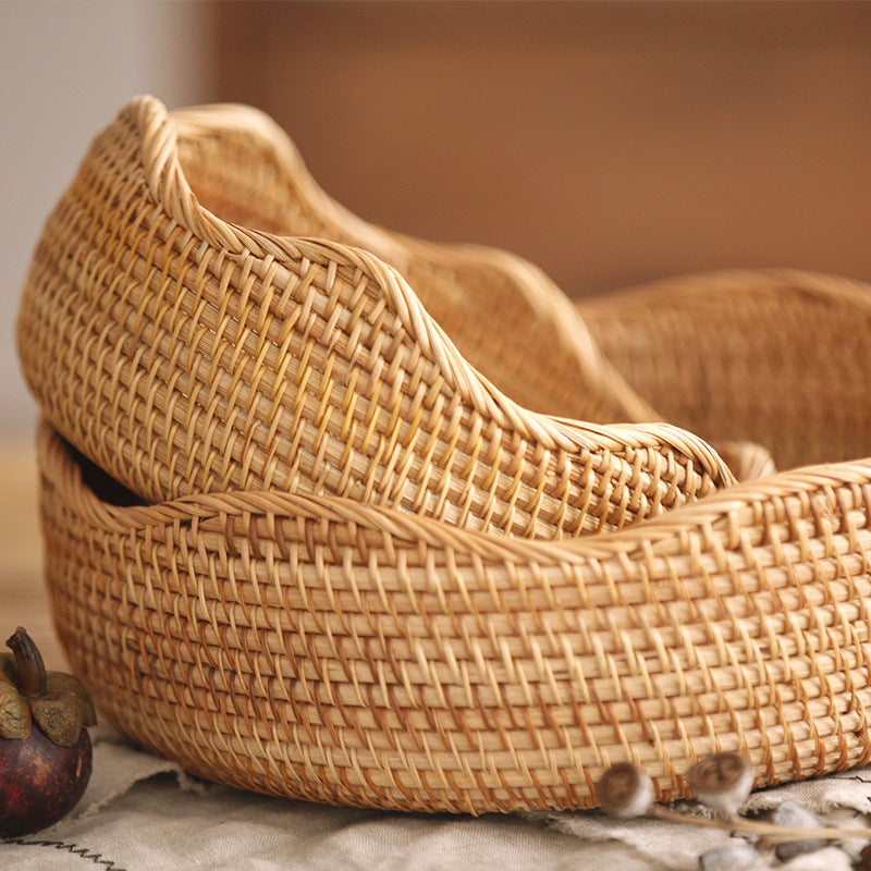 Handwoven Bamboo Storage Basket – Natural Home Décor