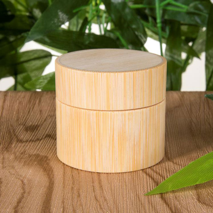 Bamboo Cosmetic Jar – Eco-Friendly Refillable Container