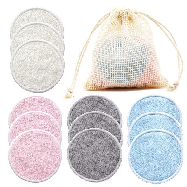 12-Pack Reusable Makeup Remover Pads – Eco-Friendly Cotton Rounds