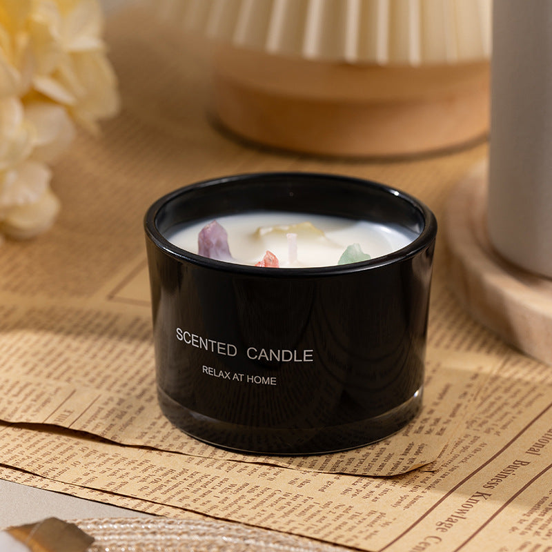 SootheBlack™ Essential Oil Soy Candle – Minimalist Edition