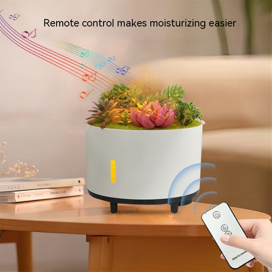 GlowMist™ Flame-Effect Humidifier + Bluetooth Speaker