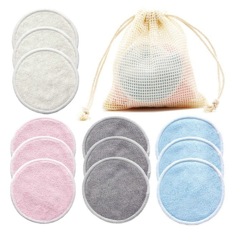 12-Pack Reusable Makeup Remover Pads – Eco-Friendly Cotton Rounds