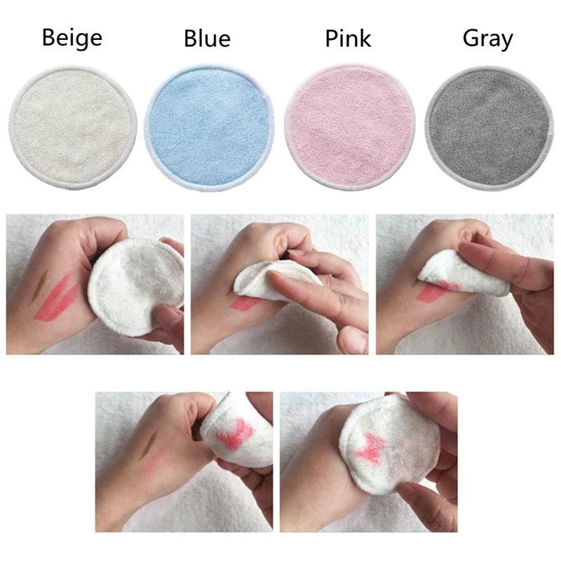 12-Pack Reusable Makeup Remover Pads – Eco-Friendly Cotton Rounds